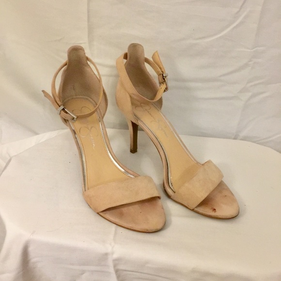 Jessica Simpson Shoes - Jessica Simpson Open Toe Heels Cream sz 8